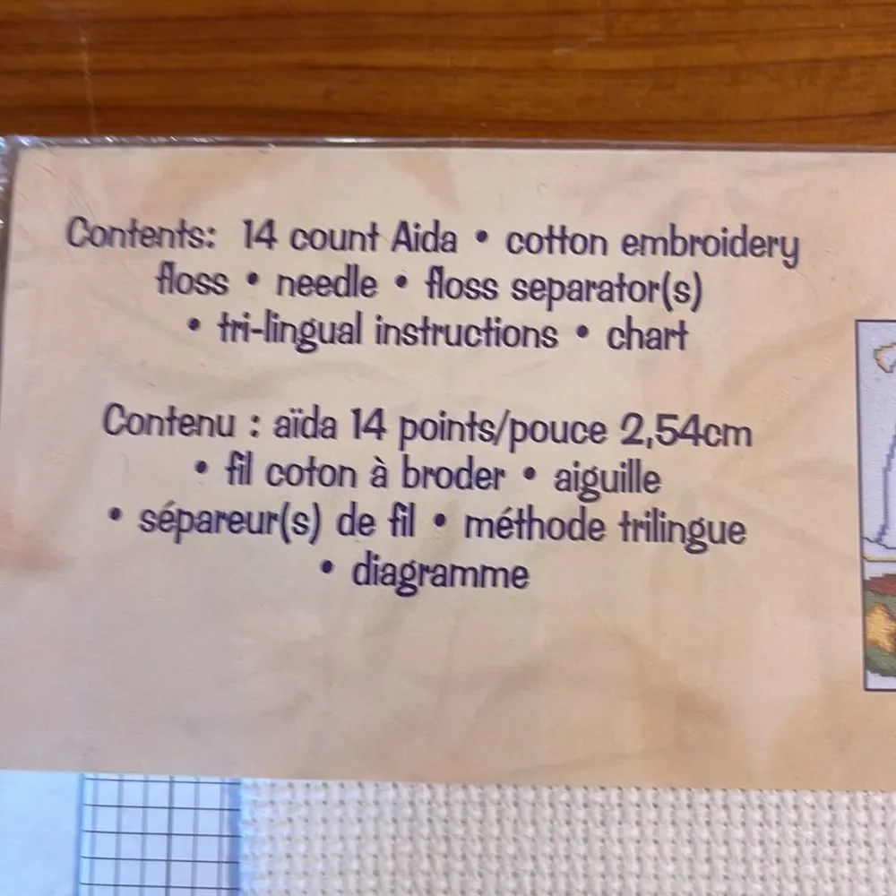 Bucilla Counted Cross Stitch for Baby Blue Jean Teddy Bear New Unopened
